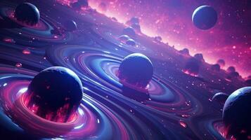 3d stylized outer space background pattern high photo