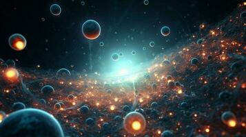 3d stylized outer space background pattern high photo