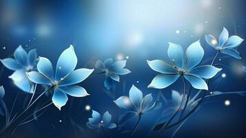 A beautiful blue flowers on a gray background photo