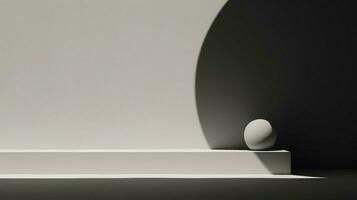 un minimalista obra de arte sencillo geométrico foto