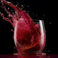 A vibrant glass of beet juice by Sarah Thompson photo