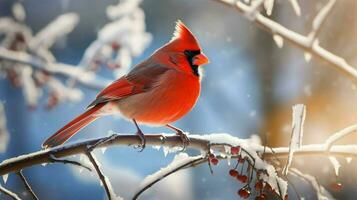 hermosa pájaro fotografía rojo cardenal foto