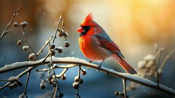Beautiful Bird Photography Red Cardinal photo