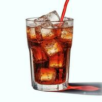 Caffeine Free Coca-Cola with transparent background high photo