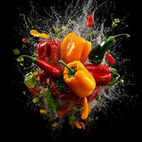 Capture the excitement and energy of a peppers with photo