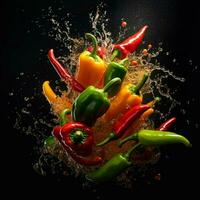 Capture the excitement and energy of a peppers with photo