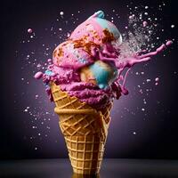 Capture the excitement and energy of ice cream with photo