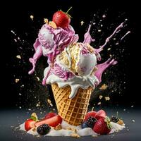 Capture the excitement and energy of ice cream with photo