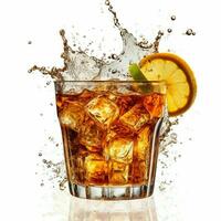 Capture the excitement and energy of ice drink with photo