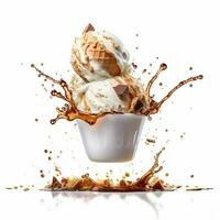 Capture the excitement and energy cup of ice cream photo