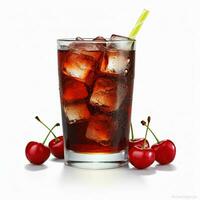 Coca-Cola Cherry with white background high quality photo