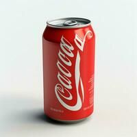 Coca Cola ligero con blanco antecedentes alto calidad foto