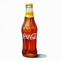 Coca-Cola Orange with white background high quality photo