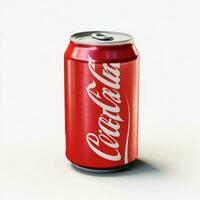 Coca-Cola Zero with white background high quality photo