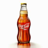 Coca Cola naranja con blanco antecedentes alto calidad foto