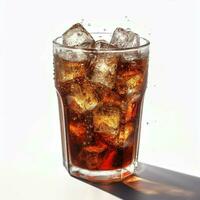 Cola with white background high quality ultra hd photo