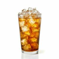 Cream Soda with white background high quality ultra photo