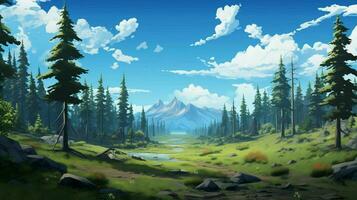 Create a simple slightly cartoonish background photo