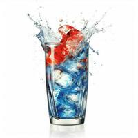 Crystal Pepsi with white background high quality photo