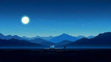 Downtempo chillout minimalist desktop wallpaper photo