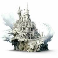 Fantasy with white background high quality ultra hd photo