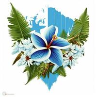 Fiji with white background high quality ultra hd photo