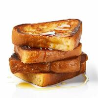French toast with white background high quality ultra photo