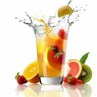 Juice with white background high quality ultra hd photo