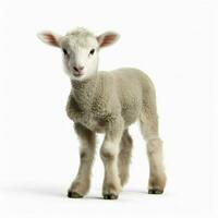 Lamb with white background high quality ultra hd photo