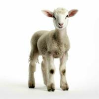 Lamb with white background high quality ultra hd photo