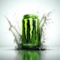 Monster Energy with white background high quality photo