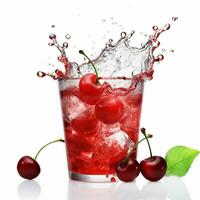 Mountain Dew ICE Cherry with white background high photo