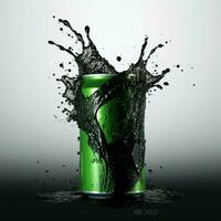 Mountain Dew Pitch Black with white background high photo