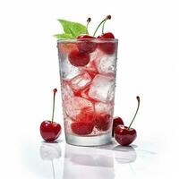 Mountain Dew ICE Cherry with white background high photo