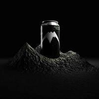 Mountain Dew Pitch Black with white background high photo