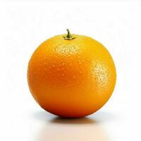 Orange with white background high quality ultra hd photo