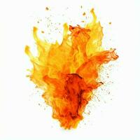 Orange Blaze with white background high quality ultra photo