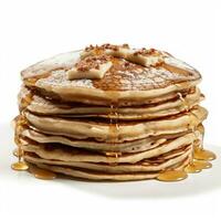 Pancakes with white background high quality ultra photo