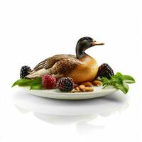 Photorealistic Product shot Food photography duck photo