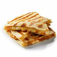 Quesadilla with white background high quality ultra photo