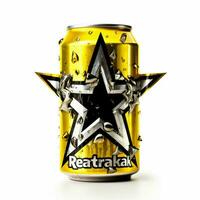 Rockstar Energy with white background high quality photo