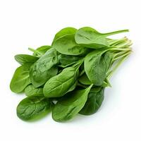 Spinach with white background high quality ultra hd photo