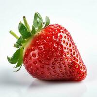 Strawberry with white background high quality ultra photo