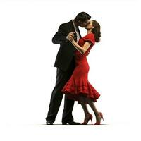 tango con blanco antecedentes alto calidad ultra hd foto