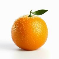 Tangerine with white background high quality ultra photo