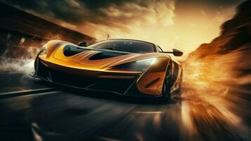 a picture of a supercar speeding wallpaper photo