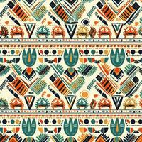 african pattern with transparent background high quality photo