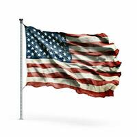 american flag with transparent background photo