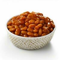 baked beans with transparent background high quality photo