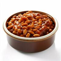 baked beans with transparent background high quality photo